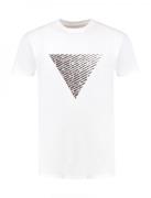 Pure Path 24010117 monogram triangle 45 off white t-shirt ronde hals p