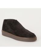 Giorgio 13775 zwart suede halfhoge instapper met donkere zool