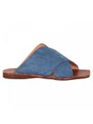 Walk in the Park D091 slipper blauw suede (jeans)