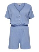 Only Onlsiesta ss linen bl playsuit pnt licht