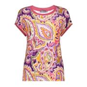 Geisha T-shirt aop fancy rib dessin