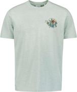 No Excess T-shirt korte mouw ronde hals garment dyed mint