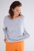 Summum 7s5821-7975 boat neck sweater wool elastane blend knit