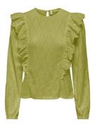 Only Onlgrace ls o-neck top box jrs lime