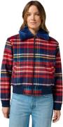 Wrangler Aviator jacket red tartan