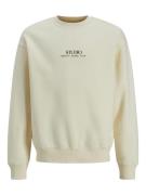 Jack & Jones Jorbrooklyn graphic sweat crew nec off-white