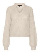 Vero Moda Vmthunder ls v-neck pullover ga bf beige