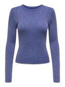 Jacqueline de Yong Jdyplum lurex ls o-neck pullover k kobalt