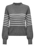 Jacqueline de Yong Jdylayla ls hn stripe pullover knt melee