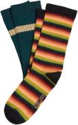 King Louie Socks 2-pack mimmi stripe pine green