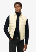 Superdry M5011996a padded gilet 8pv pelican beige bodywarmer