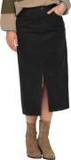 Only Onlmoxie hw long slit cord skirt cc pnt black