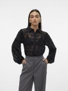 Vero Moda Vmobena l/s lace shirt wvn btq