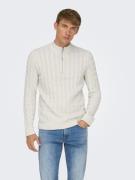 Only & Sons Onskicker life reg 3 cable half zip