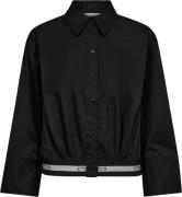 Co'Couture Cottoncc crisp logo crop shirt black