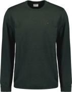 No Excess Pullover crewneck 2 coloured melang dark green