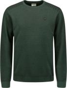 No Excess Pullover crewneck 2 coloured jacqua dark green