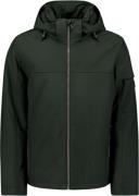 No Excess Jacket short fit hooded softshell s dark moss