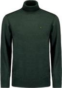 No Excess Pullover rollneck 2 coloured melang dark green