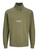 Jack & Jones Jorvesterbro sweat quarter zip hn n army