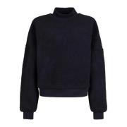 Urban Classics Dames sherpa sweater met staande kraag