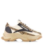 Steve Madden zoomz-l leopard multi lage sneakers dames