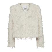 Co'Couture Cc feather faux fur jacket