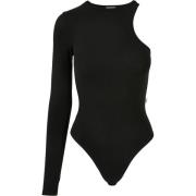 Urban Classics Dames asymmetrische organic stretch bodysuit