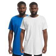 Urban Classics Heren shaped turn up lang t-shirt (set van 2)