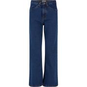 Urban Classics Dames denim cropped straight leg jeans