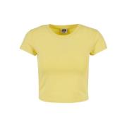 Urban Classics Dames jersey stretch crop t-shirt