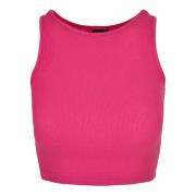 Urban Classics Dames ribbed crop top