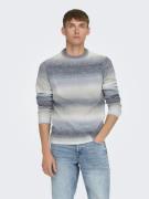 Only & Sons Onstimber reg 5 spray crew knit