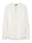 Vero Moda vmani ls top wvn ga noos 10314638 snow white