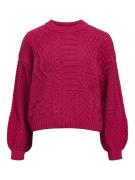 Object objrush re l/s knit pullover 135 23045255 sangria