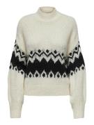 Jacqueline de Yong kilian fair isle l/s hn pullover 15328582 cloud dan...