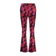 Geisha pants jaqcuard flower 41831-70 999 /red/fuchsia