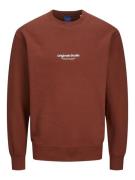 Jack & Jones jorvesterbro sweat crew neck noos 12241694 brandy brown