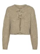 Vero Moda Vmadelina ls short two way cardigan licht