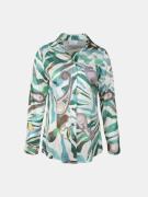 Mucho Gusto Blouse francis bay watercolor zebra print met paisley moti...