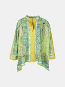 Mucho Gusto Poncho portinatx paisley lime patchwork