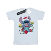 Disney Heren lilo en stitch kerstverlichting t-shirt