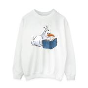 Disney Dames frozen olaf reading sweatshirt