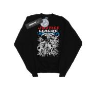 DC Comics Heren justice league mono action pose sweatshirt