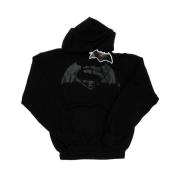 DC Comics Dames batman v superman logo print hoodie