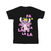 Disney Heren lilo & stitch angel fa la la t-shirt