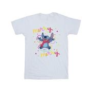 Disney Heren lilo & stitch vrolijk regenboog t-shirt