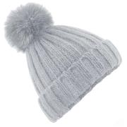 Beechfield Volwassen unisex verbier faux fur pom pom muts