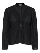 Jacqueline de Yong Jdyflo l/s pintuck lace shirt wvn e