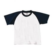 B and C Kinderen/kinderen base-ball t-shirt